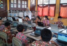 Sambut TKA April Mendatang, SDN 02 Payaraman Gelar Gladi Bersih