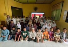 BNNK OKI Tanamkan Hidup Sehat Tanpa Narkoba kepada Pelajar SDS IT Peradaban Kayuagung