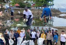 Bupati Monadi Pimpin Gerakan Nasional Indonesia ASRI di Danau Kerinci