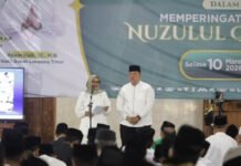 Lampung Timur Mengaji, Khataman Al Qur’an 100 Kali Serentak di Seluruh Kecamatan