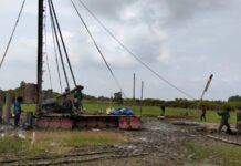 Dandim 0402/OKI-OI: Pembangunan Jembatan Gantung Sungai Dabuk di Desa Embacang Terus Dikebut