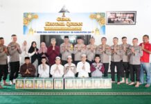 Gema Khotmil Qur’an Jadi Momentum Kebersamaan Kapolres OKI dan Generasi Qur’ani