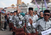 Wujud Kepedulian Budaya, Dandim 0402/OKI Hadiri Midang Morge Siwe Bersama Forkopimda
