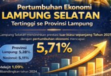 Pertumbuhan Ekonomi Lampung Selatan Tembus 5,71 Persen, Lampaui Rata-rata Provinsi dan Nasional