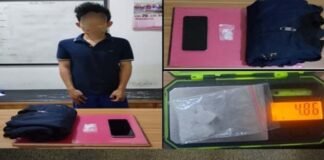 Satresnarkoba Polres OKI Ringkus Pengedar Sabu di Parkiran SPBU Muara Baru