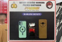 Polres Banyuasin Bekuk Dua Pengedar Sabu di Talang Kelapa