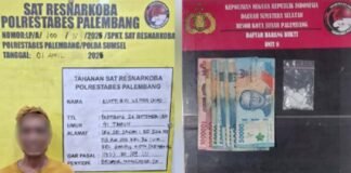 Penggerebekan Siang Hari di Gandus: Buruh Harian Diciduk, Sabu dan Uang Tunai Diamankan Polisi