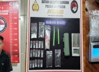 Pengedar Sabu di Betung Ditangkap Saat Transaksi, 16 Paket Diamankan