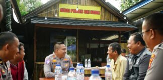 Kapolres OKI Hadirkan Kedai Gratis Bagi Ojek di Kayuagung