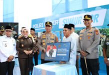 Kapolda Sumsel Resmikan SPKT dan Program Orang Tua Asuh Cegah Stunting