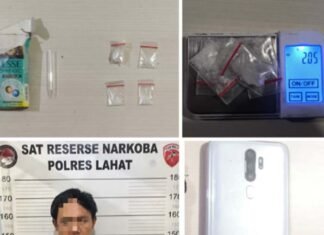 Pengedar Sabu di Lahat Dibekuk Polisi dengan Barang Bukti 2 Gram