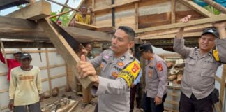 Polda Sumsel Gerak Cepat Bantu Warga Terdampak Bencana di Ogan Ilir