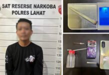 Residivis Pengedar Ganja Dibekuk di Lahat