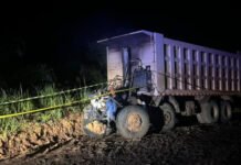 Dua Truk Batubara Tabrakan di Jalan Hauling Muratara, Satu Sopir Tewas Terbakar