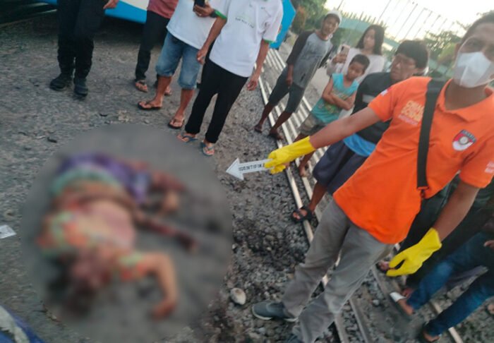 Tragis, Seorang IRT Tewas Tertabrak Kereta Api Babaranjang di Prabumulih