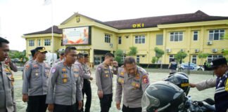 Korbinmas Baharkam Polri Gelar BINEV Bhabinkamtibmas 2026 di Polres OKI