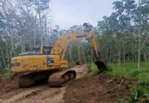 Percepat Akses Desa, Satgas TMMD Kodim 0402/OKI Genjot Pembukaan Jalan Baru