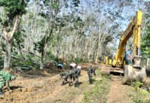 Progres Meningkat di Hari ke-8, Satgas TMMD Kodim 0402/OKI Kebut Pembukaan Jalan