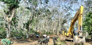 Progres Meningkat di Hari ke-8, Satgas TMMD Kodim 0402/OKI Kebut Pembukaan Jalan