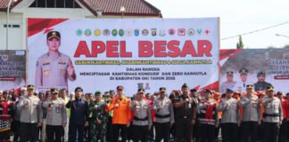 Dandim 0402/OKI-OI Hadiri Apel Besar Sabuk Kamtibmas dan Siaga Karhutla Tahun 2026