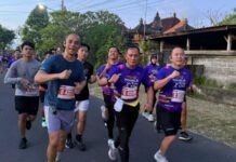 Kapolda Lampung Pimpin Ratusan Personel dan Bhayangkari Ikuti Kemala Run 2026 di Bali