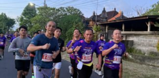 Kapolda Lampung Pimpin Ratusan Personel dan Bhayangkari Ikuti Kemala Run 2026 di Bali
