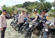Cek Ranmor R2, Kapolres OKI Ingatkan Peran Bhabinkamtibmas
