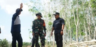 Dandim dan Wabup OKI Pastikan Progres TMMD Pembukaan Jalan Berjalan Optimal