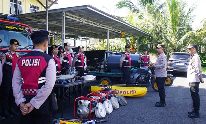 Antisipasi Karhutla, Polres OKI Pastikan Kesiapan Armada dan Peralatan