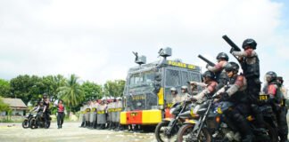 Polres OKI Gelar Simulasi Sispamkota 2026, Siap Layani Penyampaian Aspirasi Masyarakat
