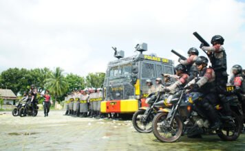 Polres OKI Gelar Simulasi Sispamkota 2026, Siap Layani Penyampaian Aspirasi Masyarakat