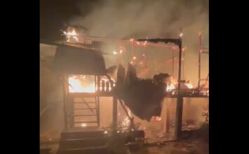 Hujan Tak Mampu Jinakkan Api, Rumah Warga Mesuji Raya Ludes Terbakar