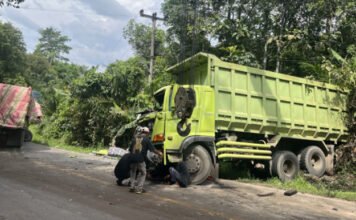 Sat Lantas Polres Muba Evakuasi Korban Laka Beruntun di Jalintim