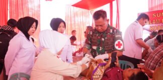 Melalui TMMD ke-128, Kodim 0402/OKI Hadirkan Pelayanan Kesehatan dan Dorong Kebangkitan UMKM Desa