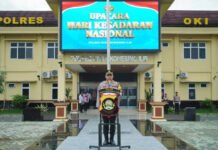 Polres OKI Gelar Upacara Hari Kesadaran Nasional, Tekankan Disiplin Personel