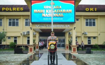 Polres OKI Gelar Upacara Hari Kesadaran Nasional, Tekankan Disiplin Personel