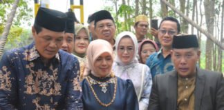 Bupati Muara Enim Resmikan Jembatan Gantung di Desa Danau Rata