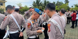 Tim Bidpropam Polda Sumsel Sidak Polres OKI, Pastikan Personel Bebas Narkoba
