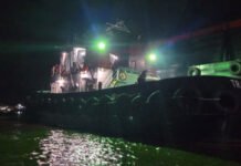 Tongkang Hanyut Tabrak Rumah Warga Gandus, Dit Polairud Polda Sumsel Pastikan Proses Hukum Berjalan