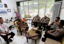 Sambang Humanis Polres OKI di Kayuagung, Perkuat Sinergi Sekolah dan Perbankan