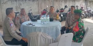 Polres OKI Amankan Ibadah Kamis Putih dan Jumat Agung, Kapolres Turun Langsung