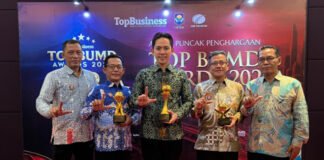 Borong Penghargaan Nasional, Perumda Tirta Jasa Lampung Selatan Raih Top BUMD Awards 2026 Bintang 4