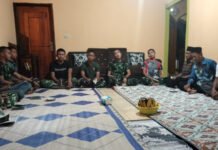 Pererat Silaturahmi, Satgas TMMD Kodim 0402/OKI Gelar Doa Bersama Warga