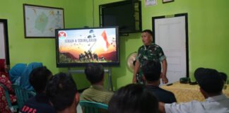 Melalui TMMD, Kodim 0402/OKI Perkuat Wawasan Kebangsaan Masyarakat