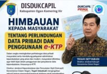 Disdukcapil OKI Imbau Masyarakat Lindungi Data Pribadi dan Bijak Gunakan e-KTP