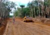 TMMD ke-128 Kodim 0402/OKI, Pembangunan Jalan Desa Pematang Sukatani Hampir Tuntas