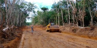 TMMD ke-128 Kodim 0402/OKI, Pembangunan Jalan Desa Pematang Sukatani Hampir Tuntas