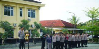 Kapolres OKI Pimpin Apel Siaga May Day 2026, Tekankan Profesionalitas Personel