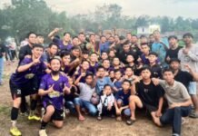 Tim Gabungan Satgas TMMD Kodim 0402/OKI dan Pematang Sukatani Raih Juara Turnamen Antar Desa