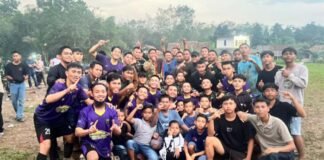 Tim Gabungan Satgas TMMD Kodim 0402/OKI dan Pematang Sukatani Raih Juara Turnamen Antar Desa